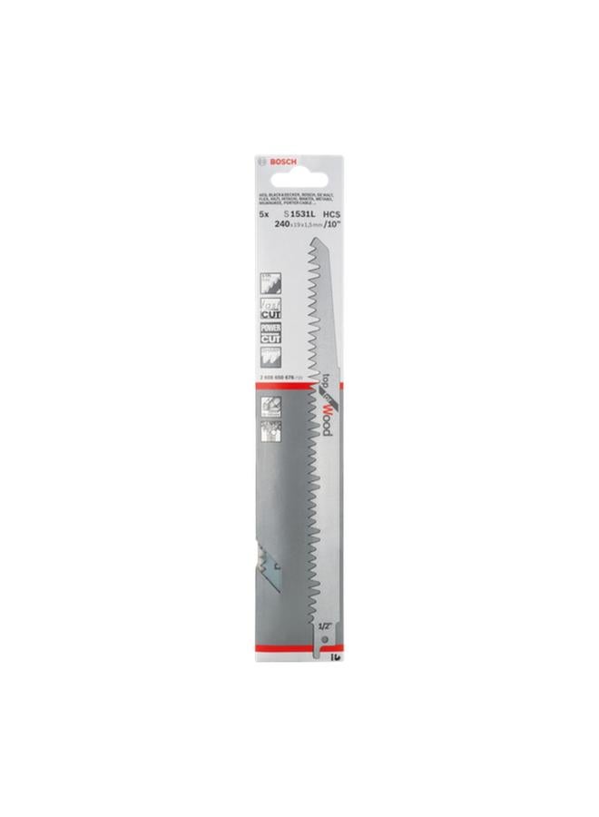 BOSCH 5-Piece Reciprocating Saw Blade Set - Image 1