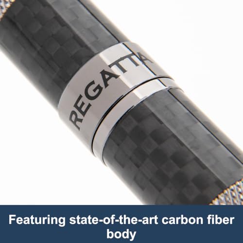 Monteverde USA Regatta Sport Full Carbon Fountain Pen in Black - Flex Nib, Carbon Fiber and Gunmetal Pen, Refillable, Premium Gift - Image 2