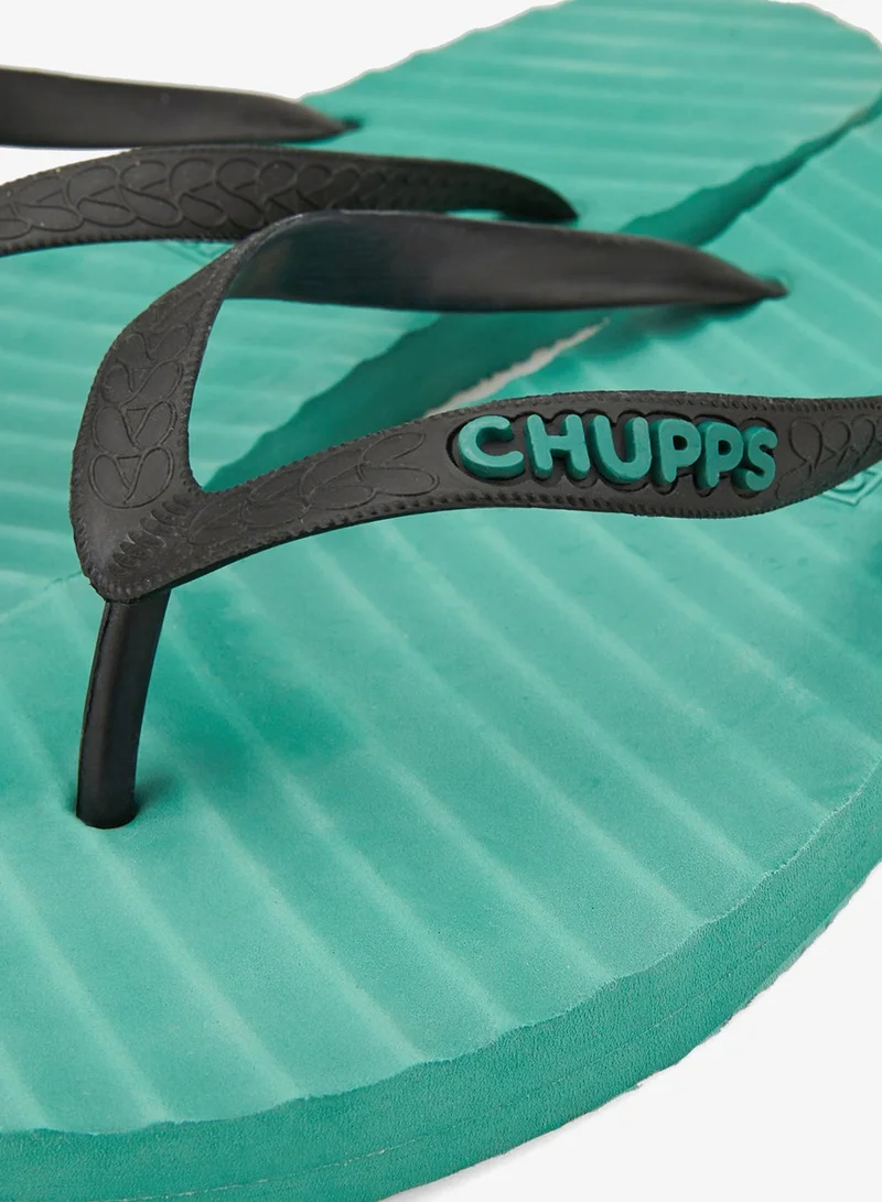 CHUPPS Green Men's Banana Leaf Flip Flops for Men | Best Price UAE