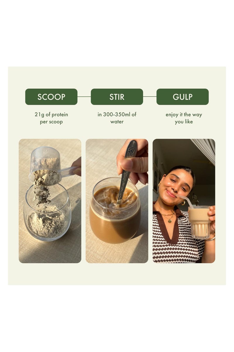 Cosmix No Nonsense Plant Protein | Organic Pea & Rice Isolate | Vegan | 21g Protein/Serving | Easy To Digest | All Essential Amino Acids | No Preservatives| Chocolate | Indonesian Cacao - 500g - Image 4