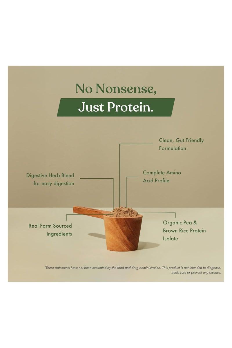 Cosmix No Nonsense Plant Protein | Organic Pea & Rice Isolate | Vegan | 21g Protein/Serving | Easy To Digest | All Essential Amino Acids | No Preservatives| Chocolate | Indonesian Cacao - 500g - Image 5