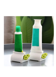 Generic Rotating Tube Toothpaste Squeezer, Multi Bench Toothpaste Holder, Manual Rotating Toothpaste Dispenser for Bathroom, Saving Toothpaste Facial Cleanser (Green)  - Image 1