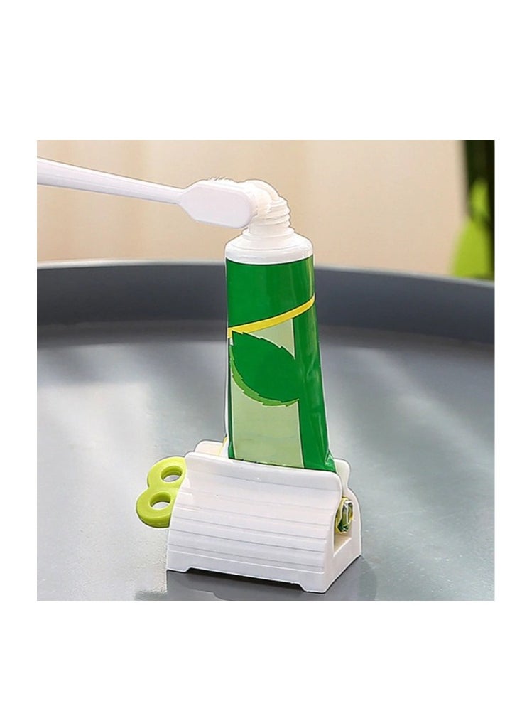 Generic - Rotating Tube Toothpaste Squeezer, Multi Bench Toothpaste Holder, Manual Rotating Toothpaste Dispenser for Bathroom, Saving Toothpaste Facial Cleanser (Green) - Image 1