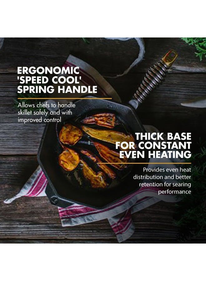 Finex 8" Octagonal Cast Iron Skillet, Hand Seasoned with Organic Flaxseed Oil, Heritage Quality Cookware, Handcrafted in the USA - Image 3