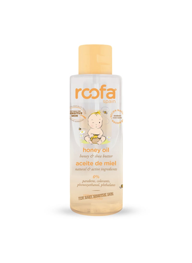 Roofa Spain Natural Honey Baby Oil for Newborns & Sensitive Skin 100ml 