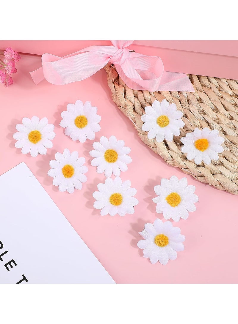 Goolsky 10 قطع مشابك شعر زهرية رقيقة - إكسسوارات شعر صغيرة لمحاكاة الزهور للنساء - مشابك شعر مصغرة بأسلوب هاواي الصيفي بألوان زاهية وتصميم متين - Image 3