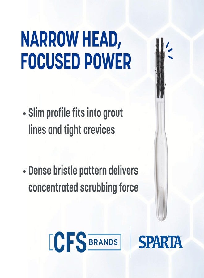 SPARTA Flo-Pac Grout Brush Crevice Brush, Detail Brush, Nylon, 8 Inches, White - Image 4