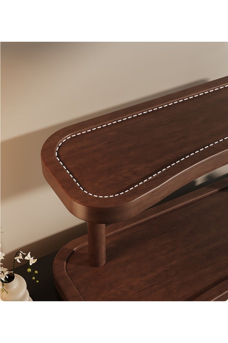 Wooden 16 Inch Dark Cologne Stand, Step Perfume Organizer,Versatile Display Stand Shelf for Fragrance, Skincare, Figurine, Dessert, Use for Vanity, Tabletop, Cabinet,1 Set - Image 5