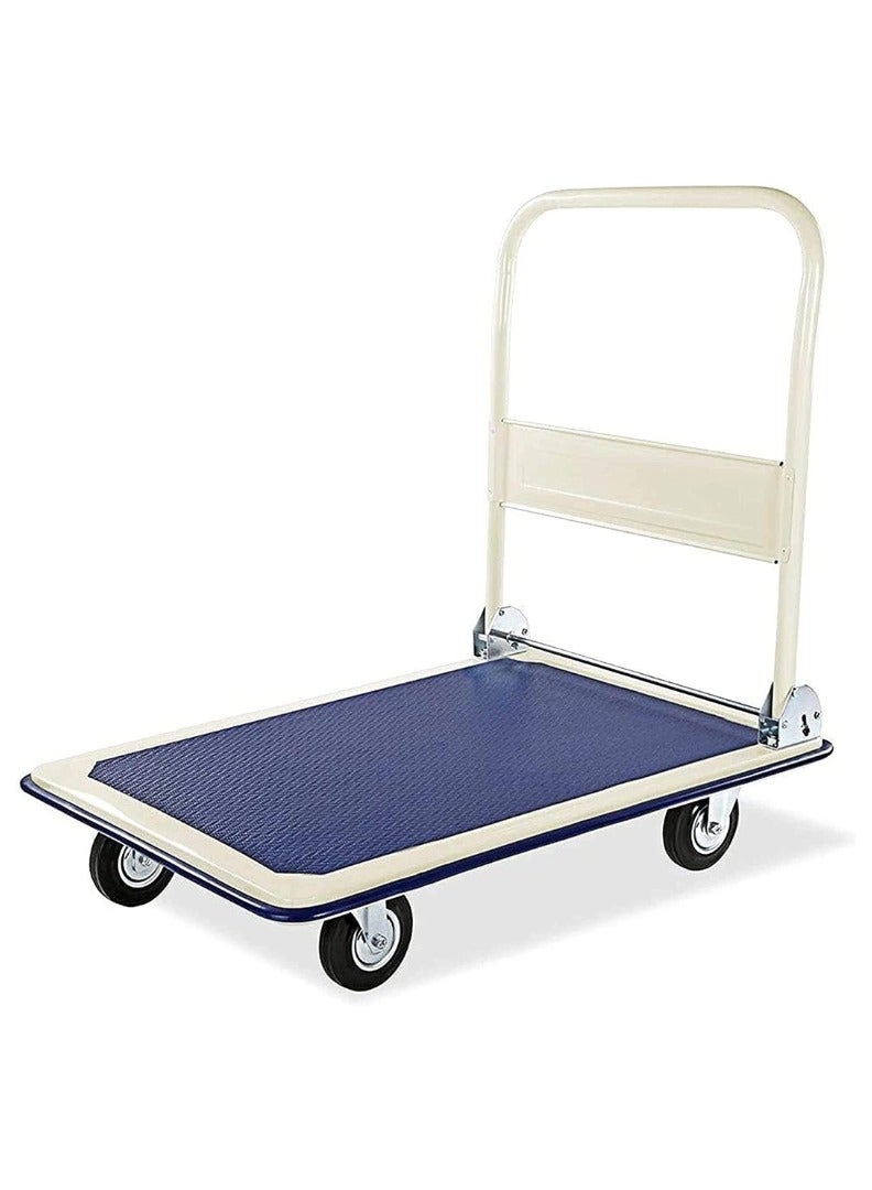 KNP KNP Heavy Duty Folding Platform Trolley (300 KG) Designed with a foldable structure, this trolley provides a perfect balance of durability and convenience. - Image 1