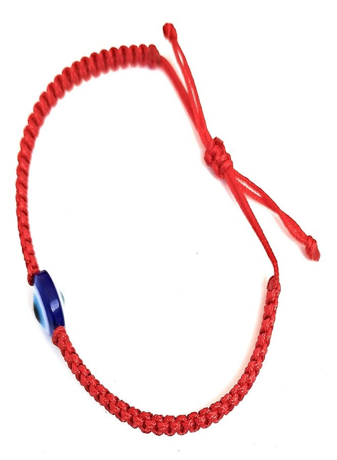 LIGAMENT Red Thread Handmade Evil Eye Nazariya Bracelet for Unisex Adult Keeps you safe and secure from Evil & Negative Pack of 1 pc (Red) - Image 2