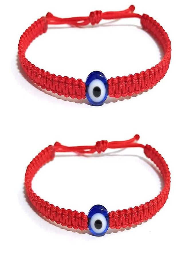 LIGAMENT Red Thread Handmade Evil Eye Nazariya Bracelet for Unisex Adult Keeps you safe and secure from Evil & Negative Pack of 1 pc (Red) - Image 1