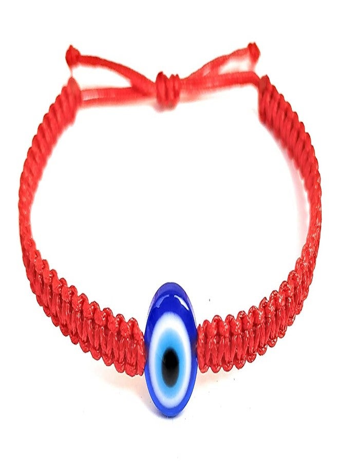LIGAMENT Red Thread Handmade Evil Eye Nazariya Bracelet for Unisex Adult Keeps you safe and secure from Evil & Negative Pack of 1 pc (Red) - Image 3