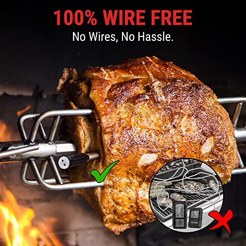 ThermoPro TempSpike 500 ft Wireless Meat Thermometer Digital, Bluetooth Meat Thermometer Wrieless for Beef Lamb Chicken Turkey, Smoker Acccessories for Rotisserie Sous Vide BBQ Oven Air Fryer - Image 3