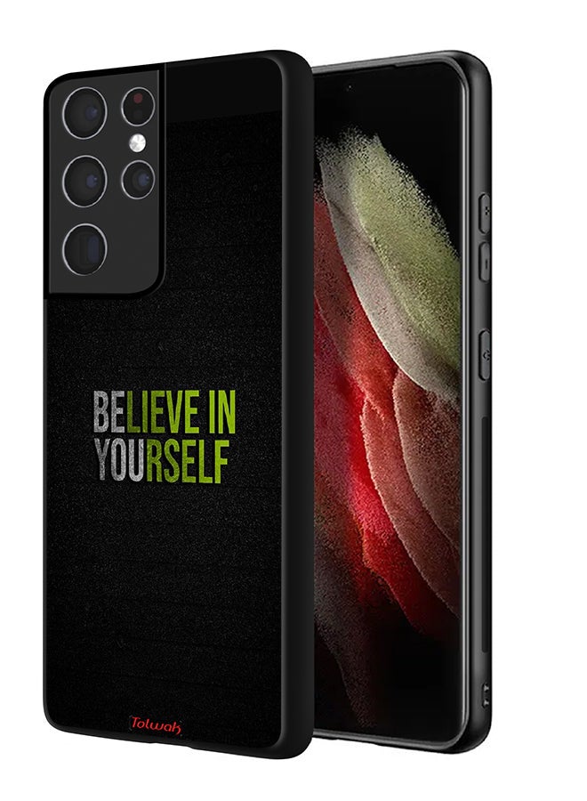 Tolwak Samsung Galaxy S21 Ultra 5G Protective Case Cover Believe In Yourself - Image 1