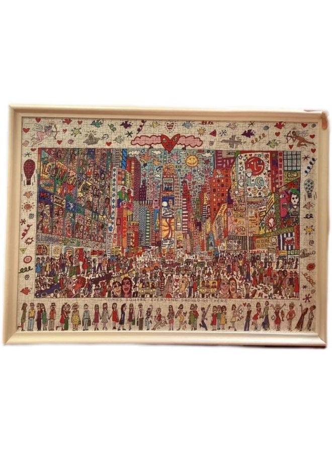 Only 20% People Can Solve 1000-piece Puzzles Like Times Square 0.9kg Jigsaw Puzzles Toys/puzzles Board Games-Color:Comic Spot Second Hair - Image 5