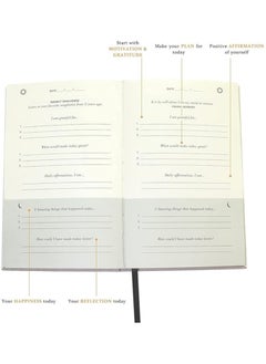 Generic 5 Minute Journal&Gratitude Journal for Happiness, Mindfulness, and Reflection - Daily Affirmations with Simple Guided Format - Undated Life Planner  - Image 4