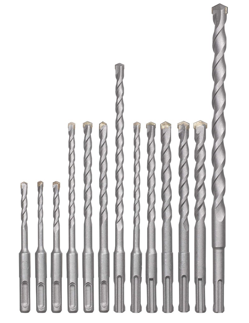 KWB SDS-Plus Hammer-BOHRER-Set - 12-Piece Concrete and Masonry Drill BIT Set in Plastic CASE,Packaging May Vary - Image 1
