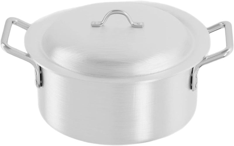 predolo Soup Pot Aluminum Stockpot Stew Pot Sauce Pan with Lid Nonstick Double Handle Lightweight Easy to Clean Suitable for, 9L - Image 4