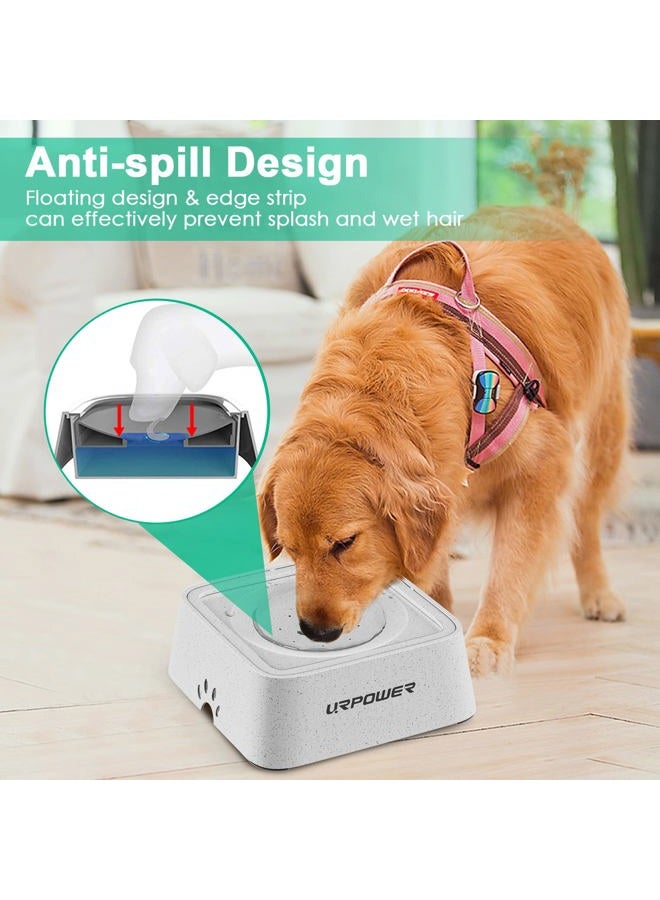 URPOWER 2.5L Dog Water Bowl 85oz Large Capacity No Spill Dog Bowl Cat Water Bowl with Eco-Friendly Material Slow Water Feeder Pet Water Dispenser Vehicle Carried Travel Water Bowl for Dogs, Cats &Pets - Image 2