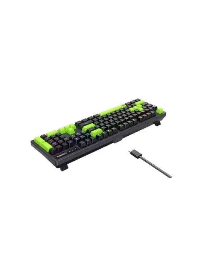 Havit Gamenote KB893L RGB Mechanical Gaming Keyboard Black / Green - Image 2
