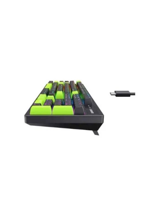Havit Gamenote KB893L RGB Mechanical Gaming Keyboard Black / Green - Image 3