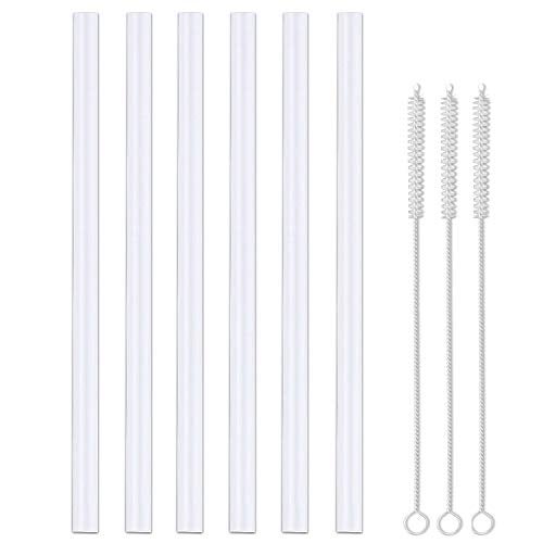 Greant [6-Pack] Replacement Straws Compatible with LIFEFACTORY Straw Cap Water Bottle - 12oz, 16oz, 22oz (165mm (compatible with 12 Ounce Lifefactory Bottles)) - Image 1
