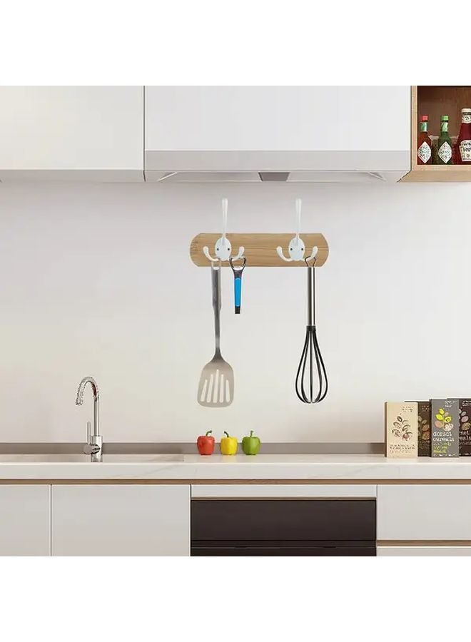 7PCS White Tri Claw Wall Hooks Heavy Duty Rust Resistant Utility Hanging Storage - Image 5