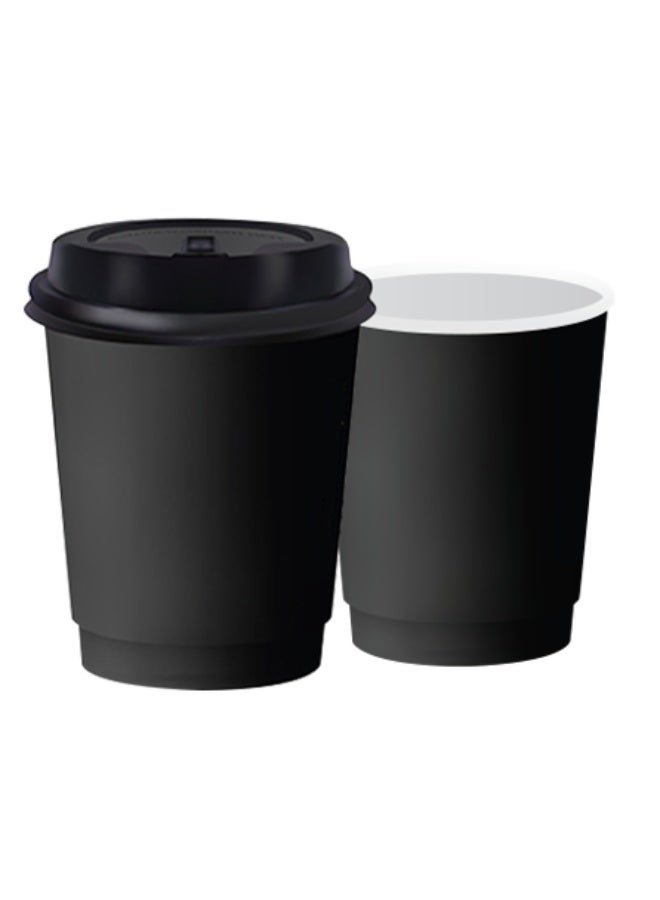 كاس كرتون اسود دبل