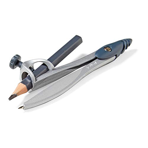 hand2mind Student Math Geometry Compass, Silver, Precision Tool for Geometry, Math, Drafting (Pack of 10) - Image 2