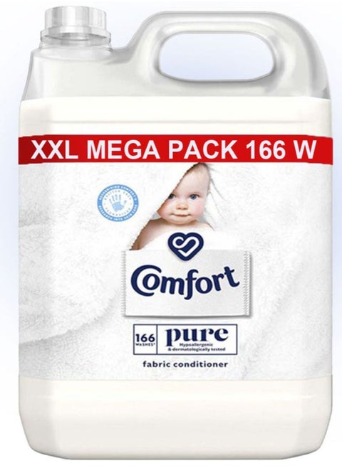 Pure Hypoallergenic Fabric Softener Conditioner for Sensitive Skin 166 Washes 5L