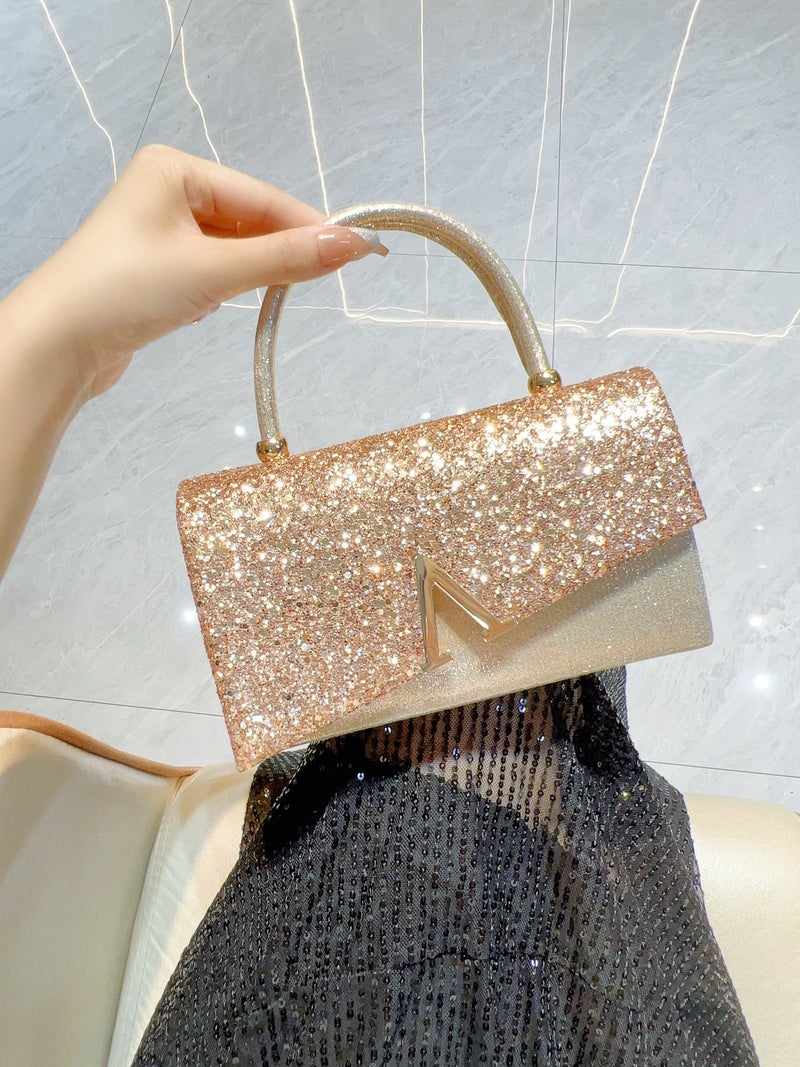 Fashion Evening Bag, Shiny Handbag, Handbag, Evening Dress Bag, Banquet Evening Bag, Princess Bag - Image 2