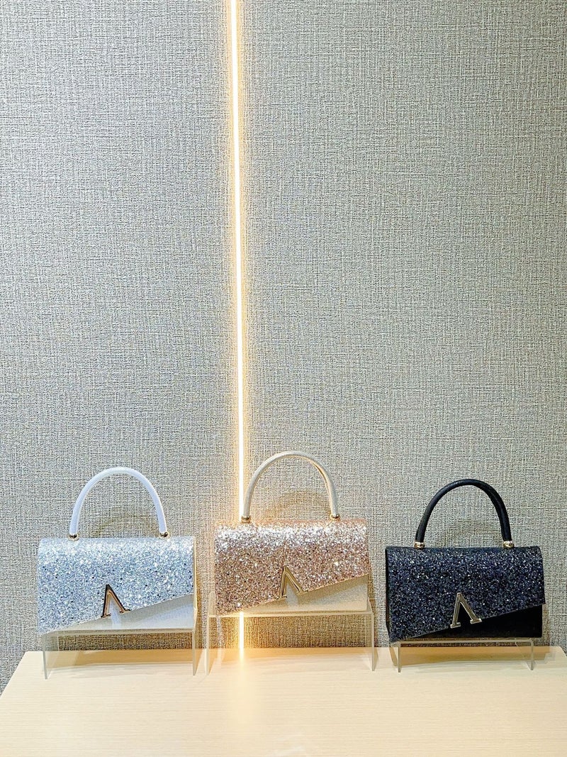 Fashion Evening Bag, Shiny Handbag, Handbag, Evening Dress Bag, Banquet Evening Bag, Princess Bag - Image 5
