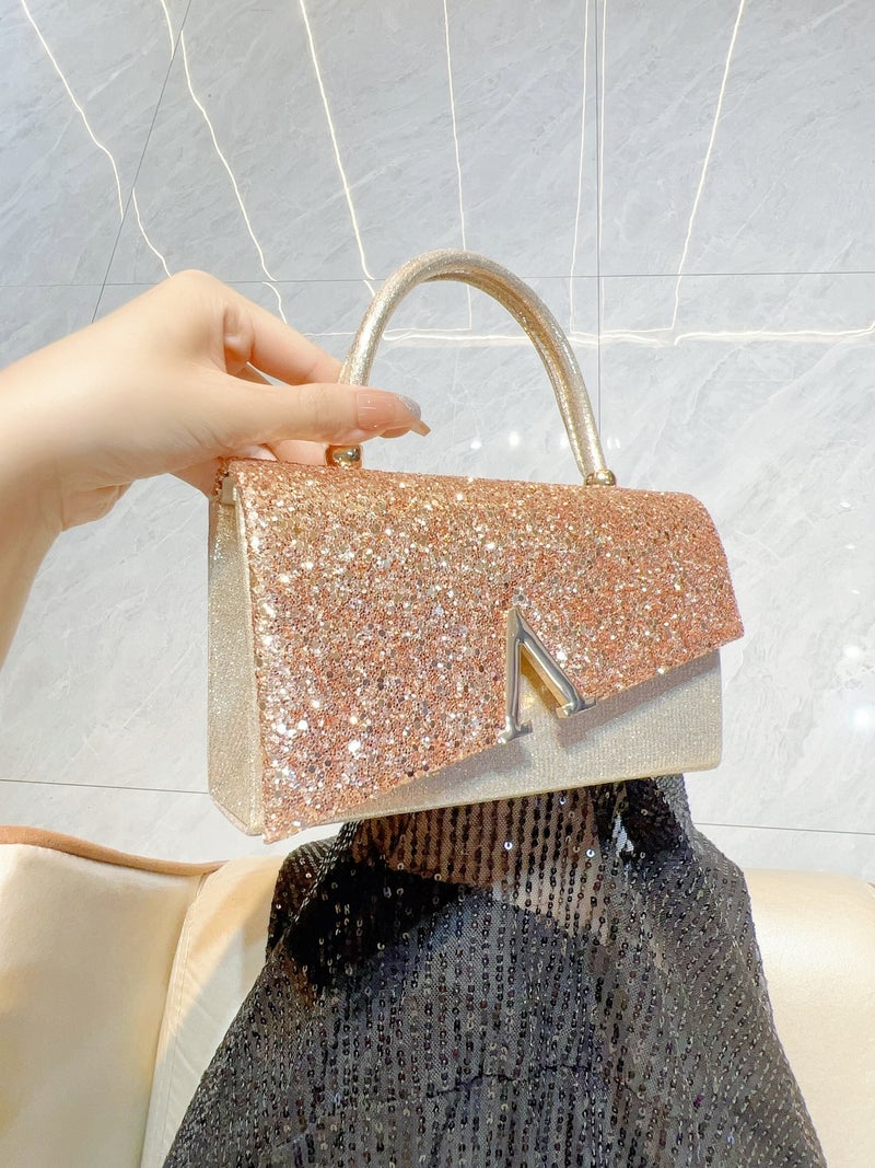 Fashion Evening Bag, Shiny Handbag, Handbag, Evening Dress Bag, Banquet Evening Bag, Princess Bag - Image 3