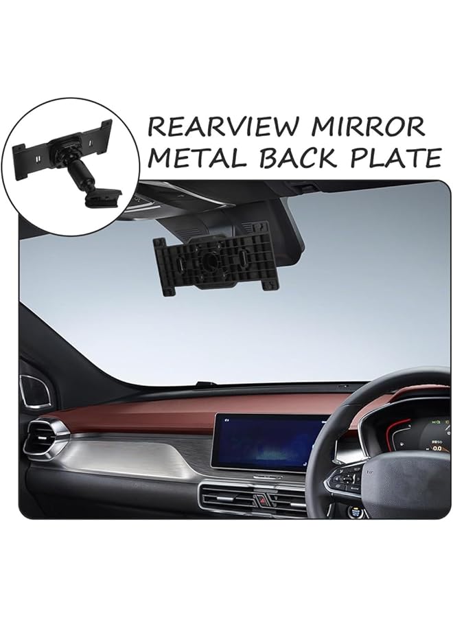 X Spring Rear View Mirror Back Plate Panel, Durable Aluminum Alloy Dash Cam Mount, Universal Fit For Car Camera Installation, Secure Alternative To Strap Mounts - Image 2