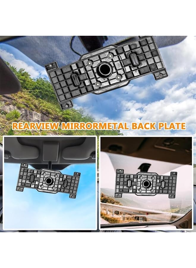 X Spring Rear View Mirror Back Plate Panel, Durable Aluminum Alloy Dash Cam Mount, Universal Fit For Car Camera Installation, Secure Alternative To Strap Mounts - Image 4