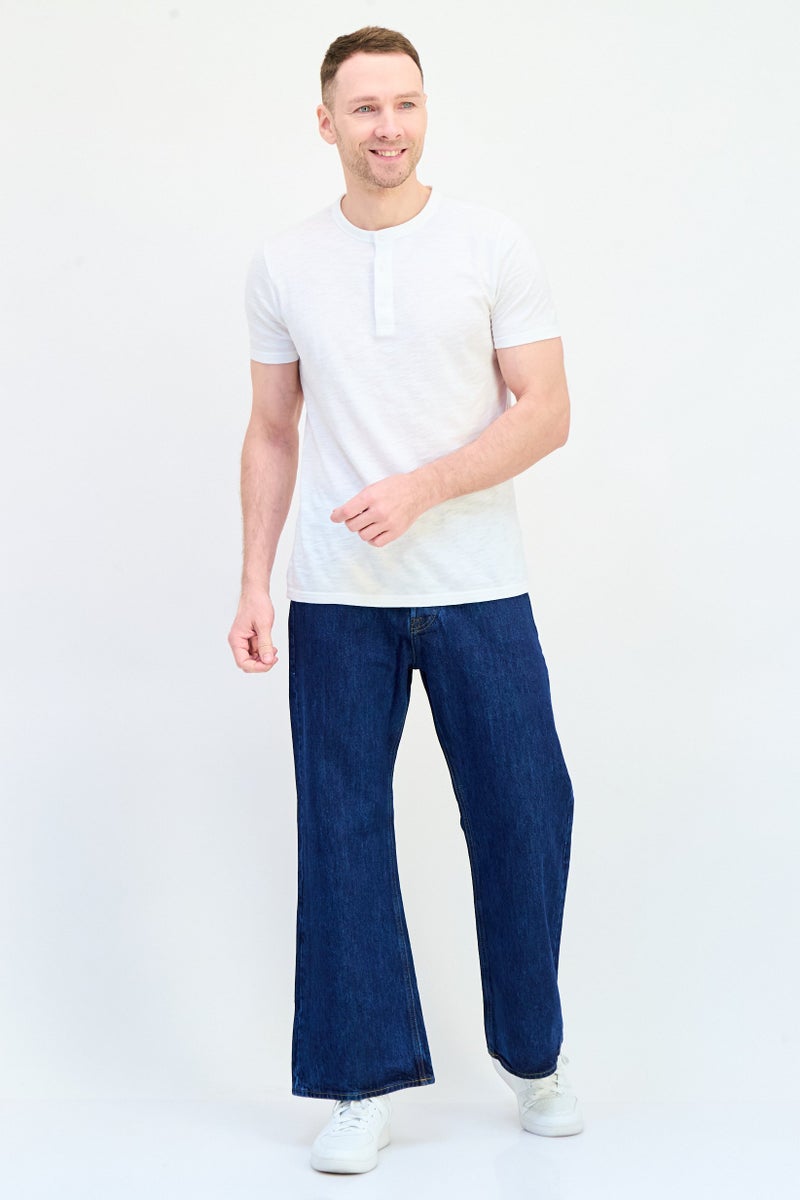 Jack Jones Men Regular Fit Washed Non Stretchable Denim Jeans, Blue  - Image 3
