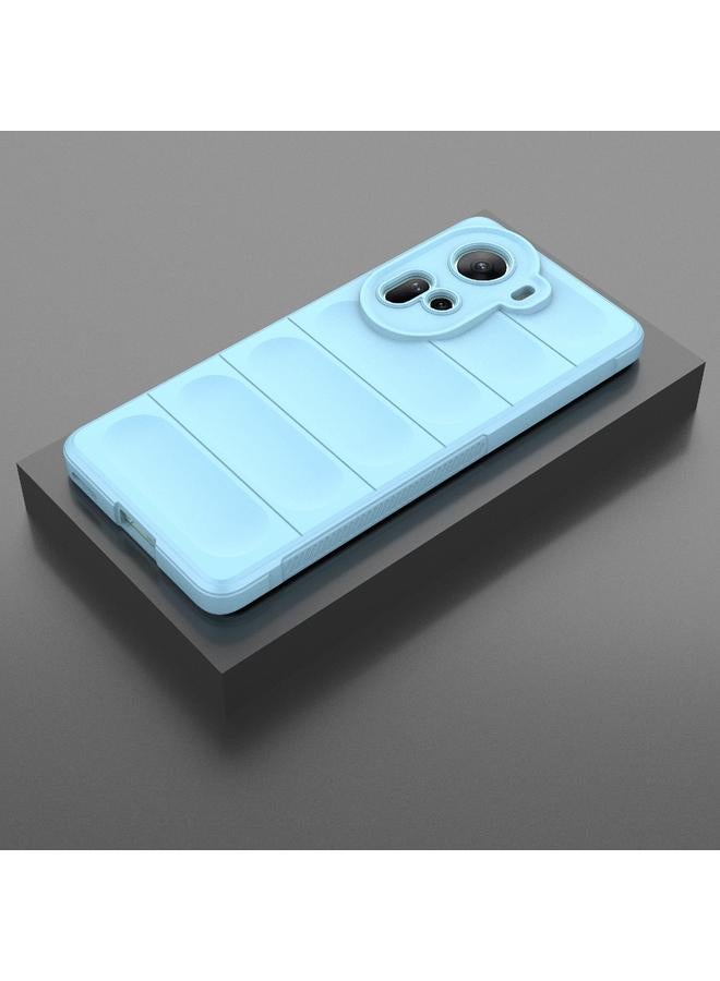 S-TOP Case For OPPO Reno11 5G Global Magic Shield TPU + Flannel Phone Case - Image 2