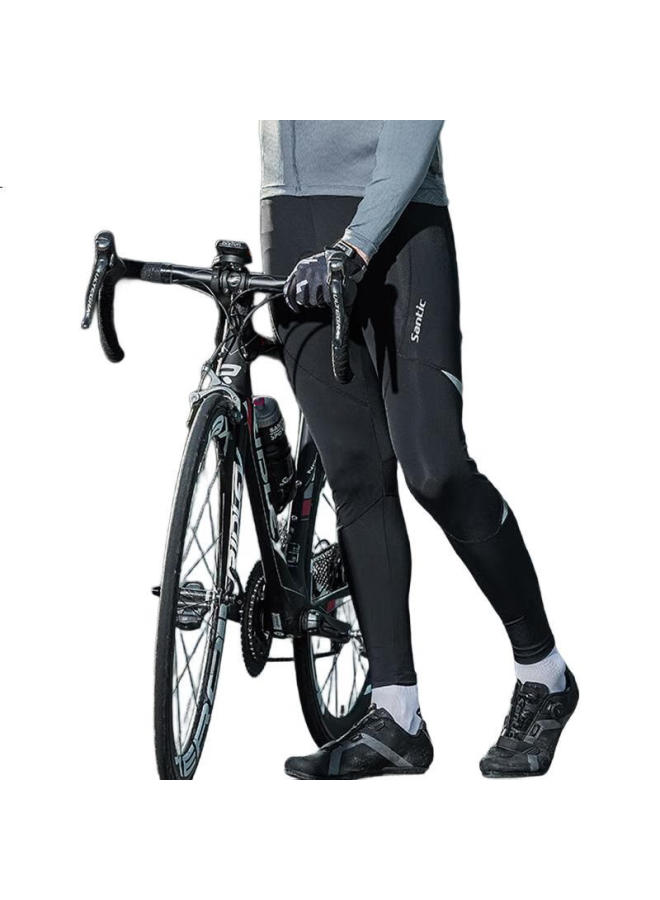 Sendik Sen Di Ke Spring And Summer Cycling Long Pants, Breathable Foam Seat, Bicycle Riding Suit Long Pants For Men [Dianshi], Black, L - Image 2
