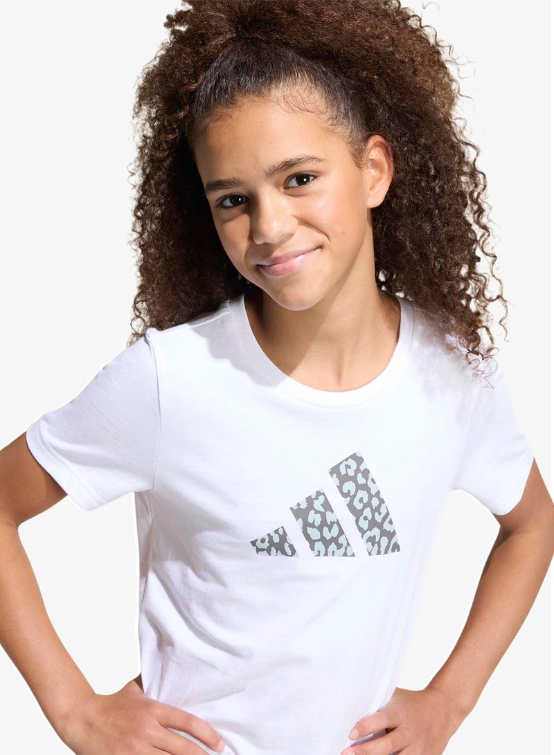 Adidas Youth Animal Print Graphic T-Shirt - Image 3