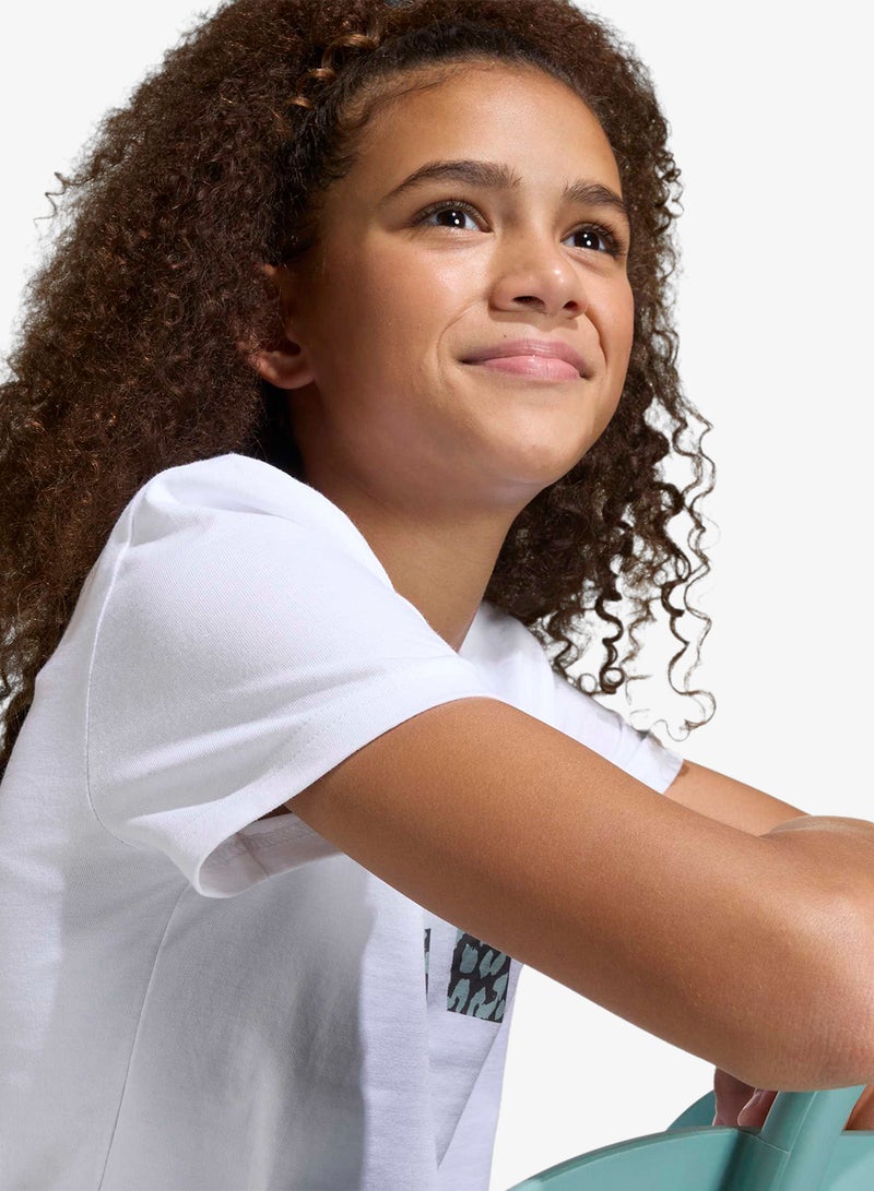 Adidas Youth Animal Print Graphic T-Shirt - Image 4