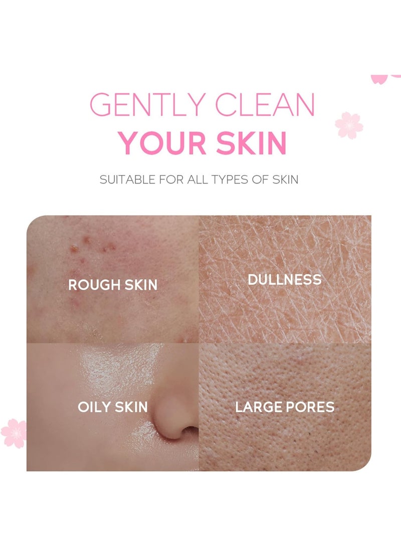 Fenyi Face Care Set for Girls and Women, Anti-Wrinkle Skin Care Set for Face, Moisturising Sakura Skincare Set with Serum Cream Mask Cleanser Toner Eye Cream - Daily Skin Care - Image 3