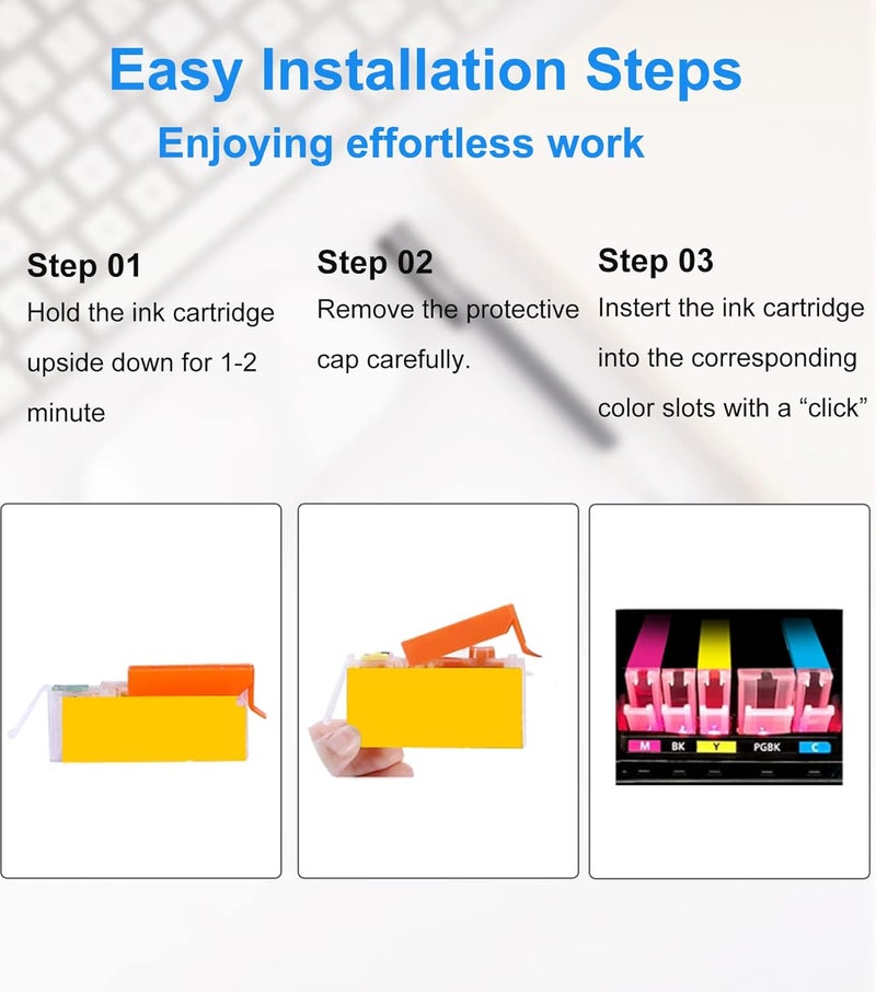 Compatible Ink Cartridge Replacement For Hp 912 912Xl Ink Cartridges For Hp Officejet Pro 8012 8015 8010 8022 8020 8025 8024 8014 8017 8021 8023 Aio Printer, Multipack Of 4 - Image 4