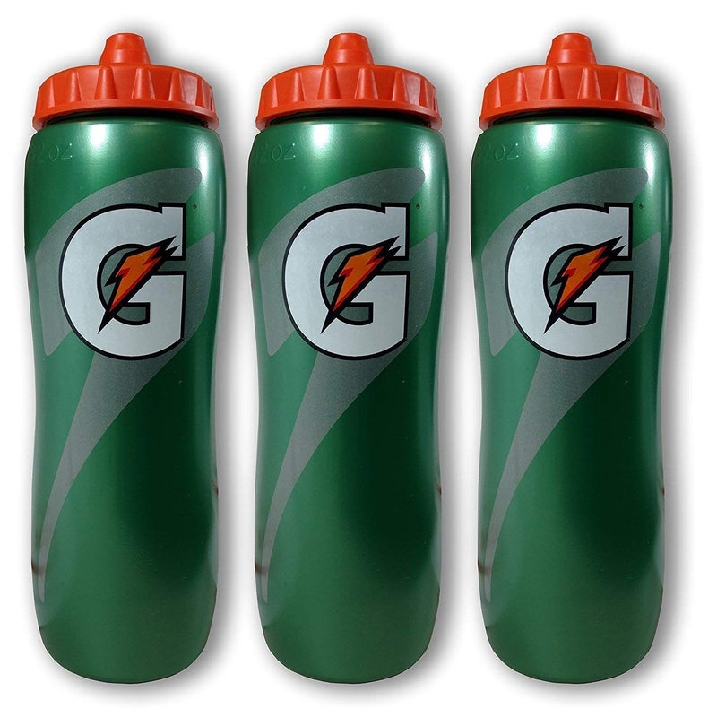 Gatorade 32 Ounce Contour Style Squeeze Water Bottle, 3 Pack - Image 1
