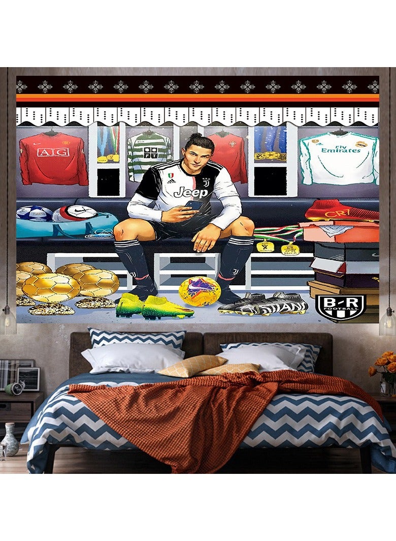EBMINI New Football Star Background Fabric 