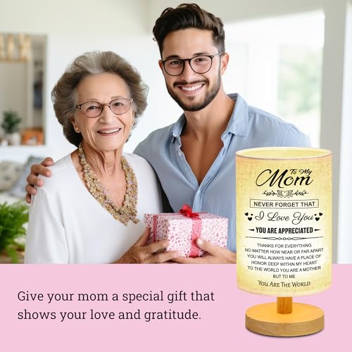 WSYEAR Birthday Gifts for mom from Daughter Son-Table Lamp Mom Gifts from Daughters Son for Mother Night Light Anniversary Birthday Present for Mom - Image 2