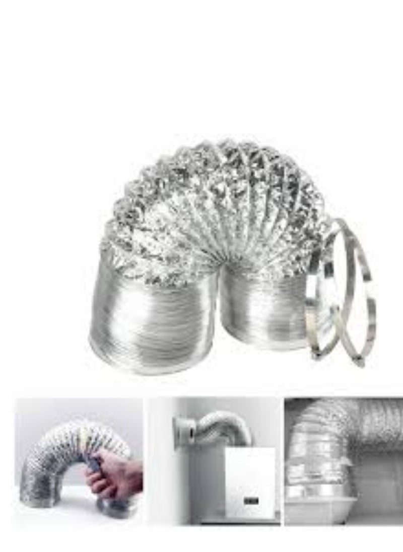 KNP KNP Aluminum Duct with Flexible Hose for Dryer 10 Inch is designed for efficient venting of hot, moist air from dryers.  - Image 3