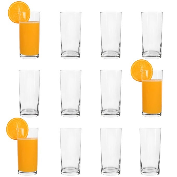 12X CLEAR 295ML LIBERTY HIGHBALL GLASSES TALL HI BALL GLASS WATER GIN JUICE COCKTAIL DRINKING GLASSWARE TUMBLERS SET