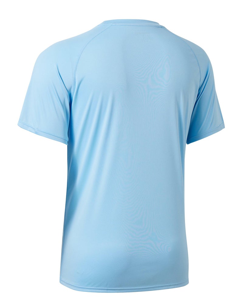 Willit Men's Rashguard Swim Shirt Short Sleeve UPF 50+ Sun Protection SPF Quick Dry Water Shirt Blue L - Image 3
