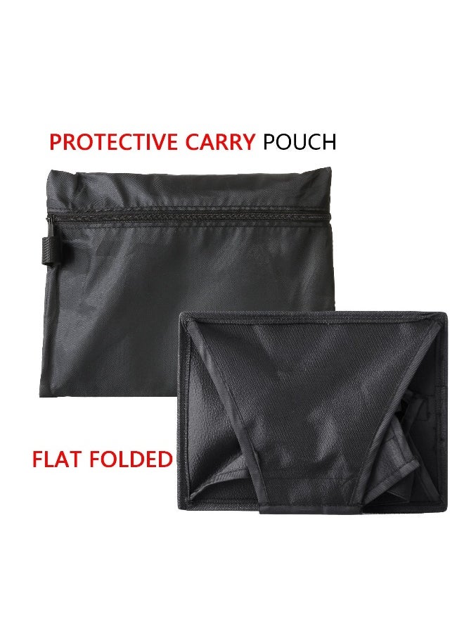 Generic - 2 Pack Collapsible Flash Diffuser Softbox Set with Storage Pouch - 8" Octagon & 8"x6" Rectangle Softboxes for Canon & Nikon Cameras - Perfect for Photography Lighting - Image 1