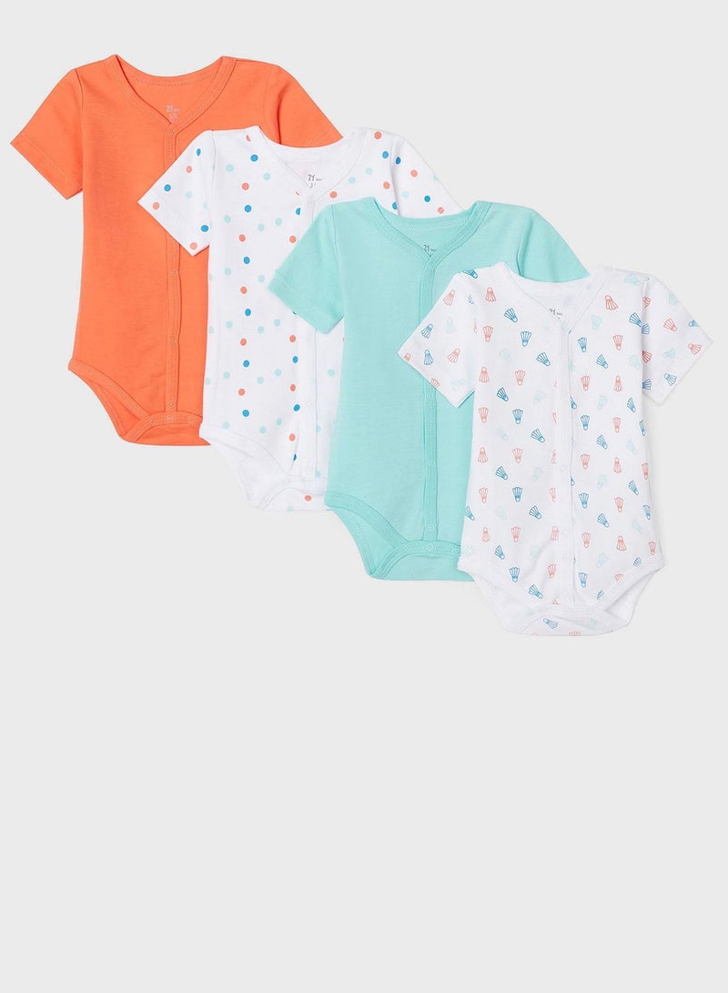 Zippy Set of 4 multicolored Bodysuits,Zippy Badminton - Image 1